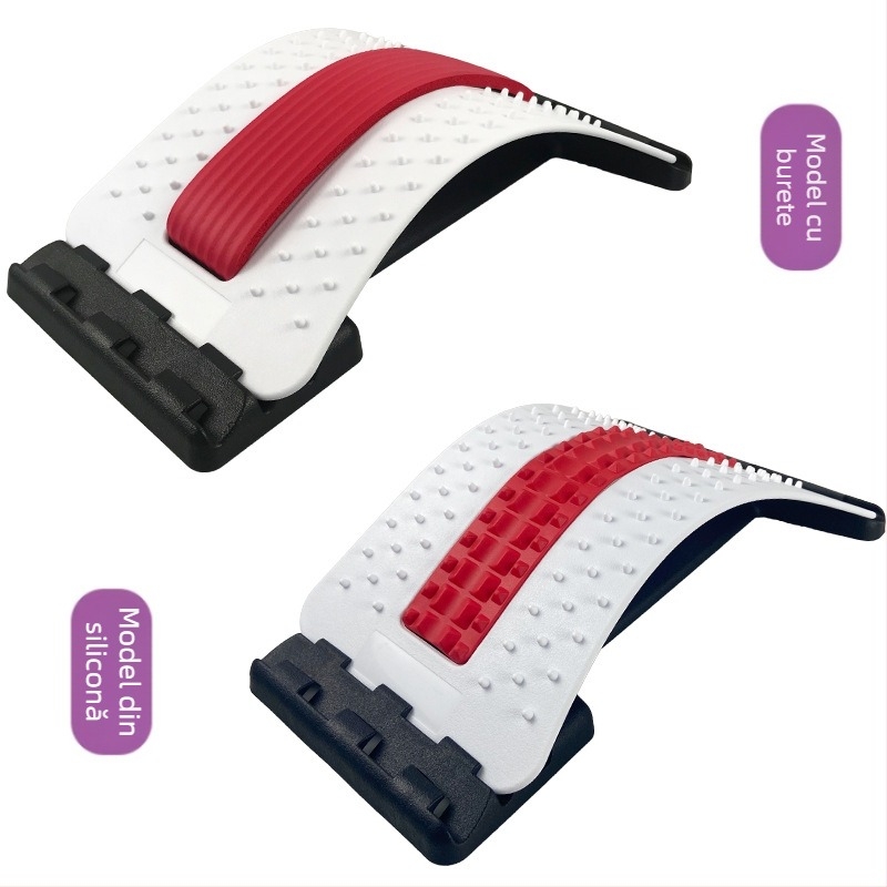 Masajor talie și corector de spate cu tracțiune lombară – Model acupuncură; Material: PP; Capacitate de încărcare: 150 kg; Marcă: Beili