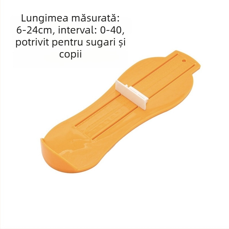 Măsurător de picior din plastic pentru uz casnic – lungime internă a piciorului, măsurare universală a lungimii pantofilor