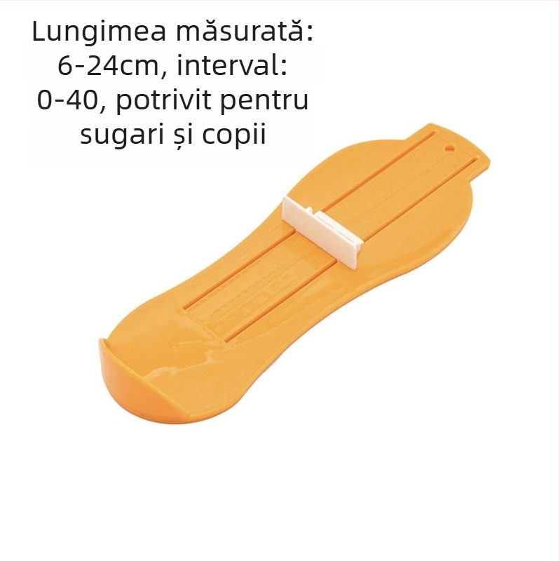 Măsurător de picior din plastic pentru uz casnic – lungime internă a piciorului, măsurare universală a lungimii pantofilor
