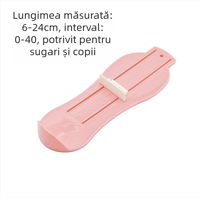 Măsurător de picior din plastic pentru uz casnic – lungime internă a piciorului, măsurare universală a lungimii pantofilor