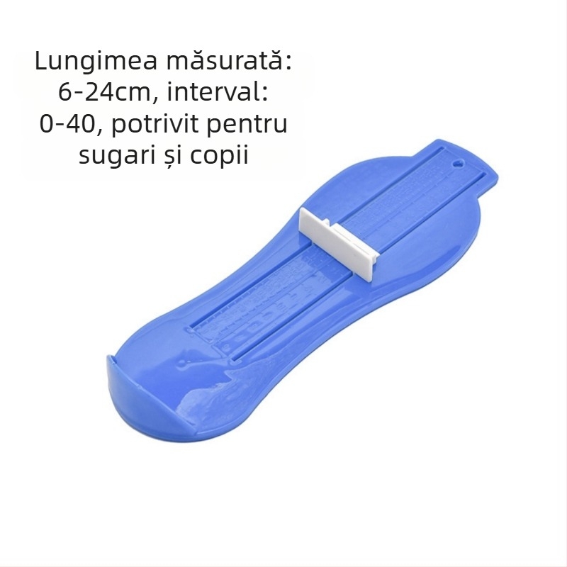 Măsurător de picior din plastic pentru uz casnic – lungime internă a piciorului, măsurare universală a lungimii pantofilor