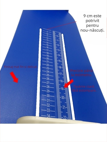 Măsurător de lungime a piciorului pentru sugari, copii și adulți – ABS plastic