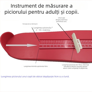Dispozitiv universal de măsurare a piciorului pentru adulți și copii, instrument general de măsurare a mărimii încălțămintei, măsurarea lungimii piciorului