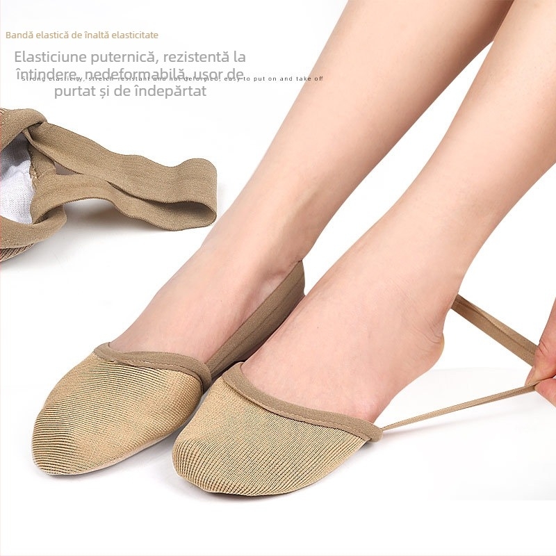 Tălpă pentru antepicior pentru yoga și dans — absorbantă, respirabilă, talpă semipreluată, model 021, adeziv anti-derapant pentru sneakers, pantofi din piele, sandală și încălțăminte casual