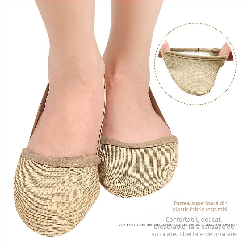 Tălpă pentru antepicior pentru yoga și dans — absorbantă, respirabilă, talpă semipreluată, model 021, adeziv anti-derapant pentru sneakers, pantofi din piele, sandală și încălțăminte casual