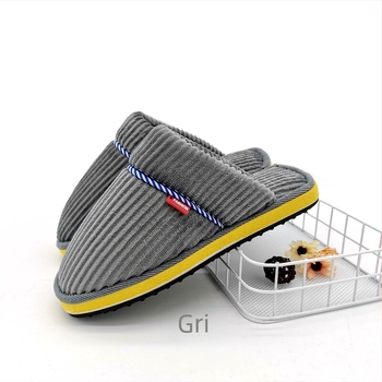 Papuci de casă din bumbac unisex, talpă de spumă antiderapantă, papuci cu degete, pentru cupluri