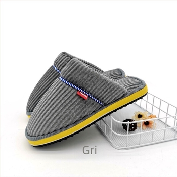 Papuci de casă din bumbac unisex, talpă de spumă antiderapantă, papuci cu degete, pentru cupluri