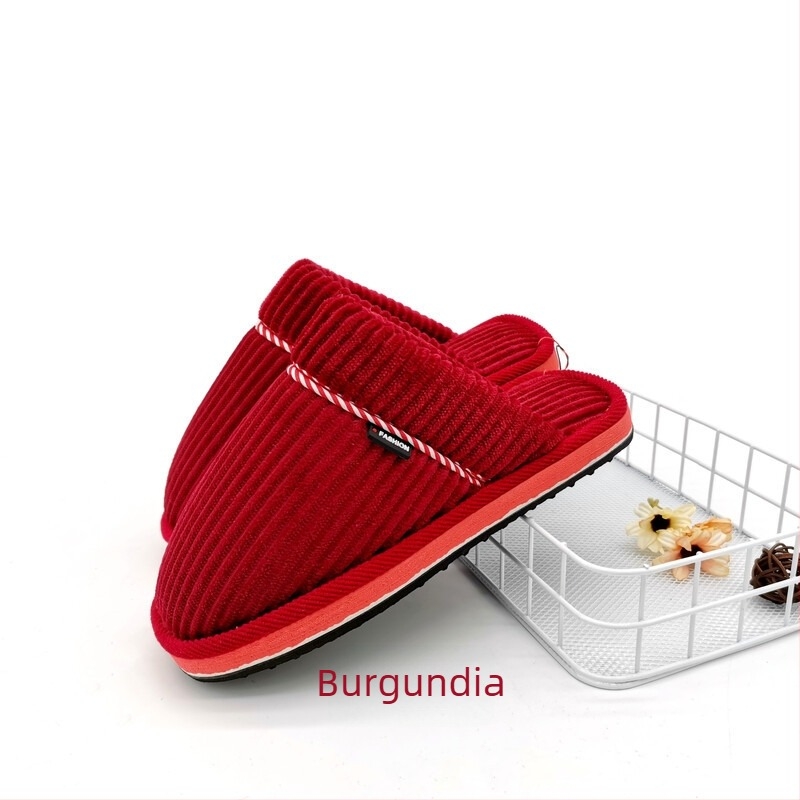 Papuci de casă din bumbac unisex, talpă de spumă antiderapantă, papuci cu degete, pentru cupluri