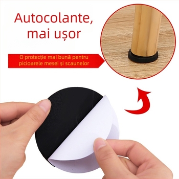 Păltițe protecție pentru picioarele scaunelor și mese — burete EVA cu spate din silicon, antiderapante și silențioase, autoadezive pentru mobilier, electrocasnice și meșteșuguri
