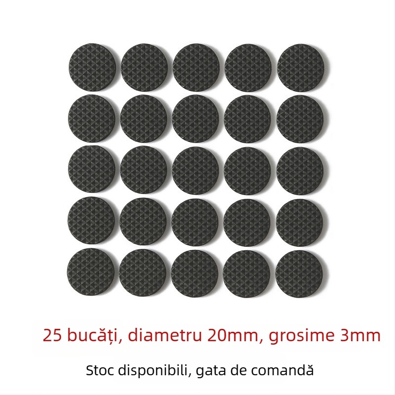 Păltițe protecție pentru picioarele scaunelor și mese — burete EVA cu spate din silicon, antiderapante și silențioase, autoadezive pentru mobilier, electrocasnice și meșteșuguri