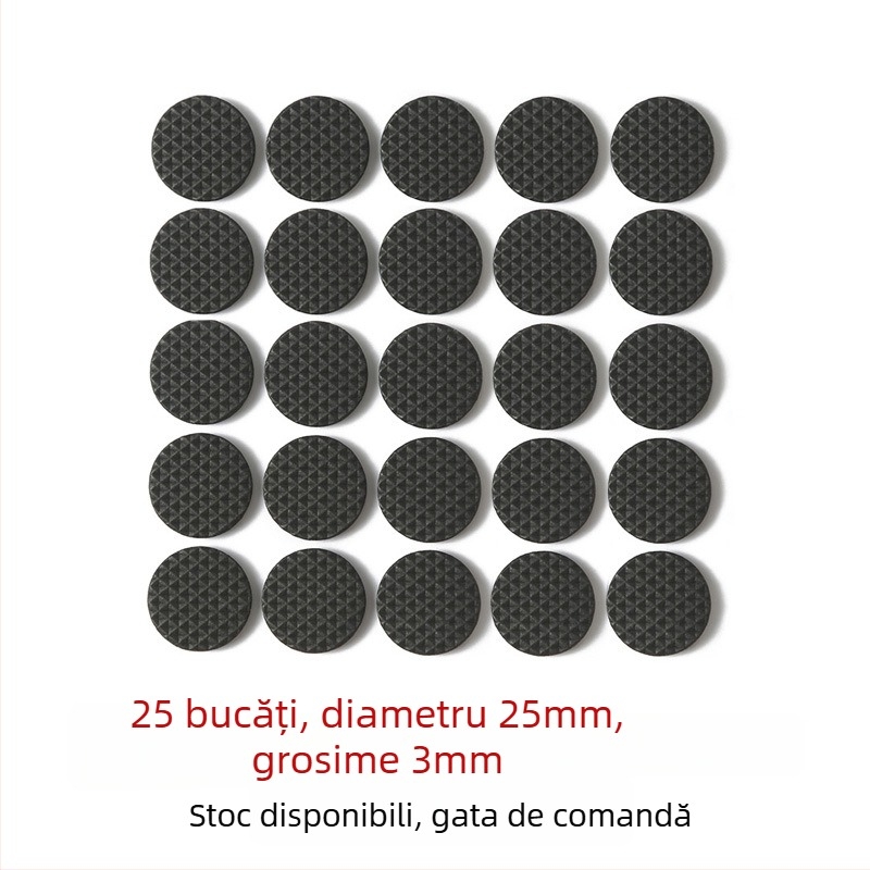 Păltițe protecție pentru picioarele scaunelor și mese — burete EVA cu spate din silicon, antiderapante și silențioase, autoadezive pentru mobilier, electrocasnice și meșteșuguri