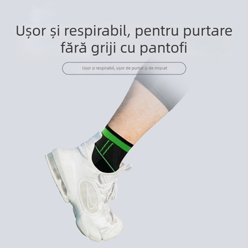 Orteza de gleznă cu bandă de compresie, tricot respirabil, pentru alergare în aer liber, adulți