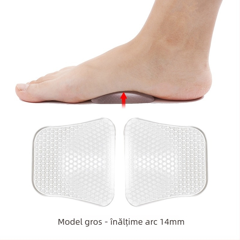 Pad GEL pentru arc de picior pentru platfus — talpă ortopedică, autoadezivă, masaj cu celule, amortizare, model HXD-059