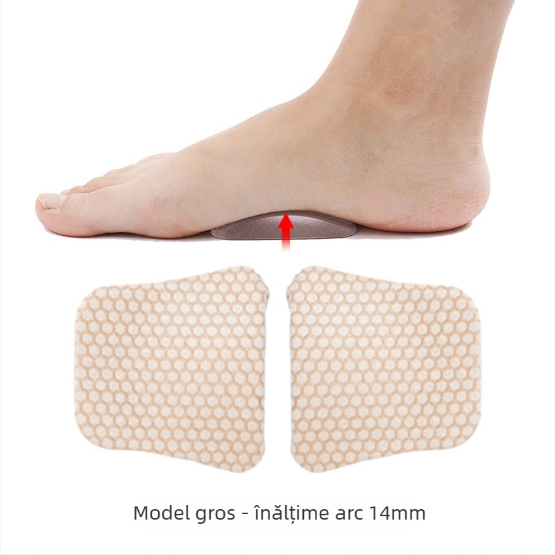 Pad GEL pentru arc de picior pentru platfus — talpă ortopedică, autoadezivă, masaj cu celule, amortizare, model HXD-059