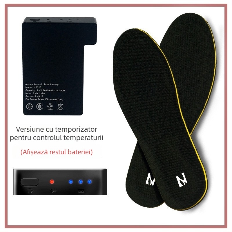 Talpă încălzită USB pentru papuci, unisex, suprafață din plasă, talpă EVA, utilizare casnică