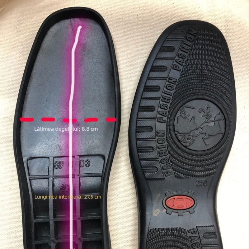 Pată de talpă din cauciuc pentru încălțăminte, plăcuță antiderapantă de înlocuire, potrivită pentru adidași, pantofi din piele și cizme; personalizare disponibilă