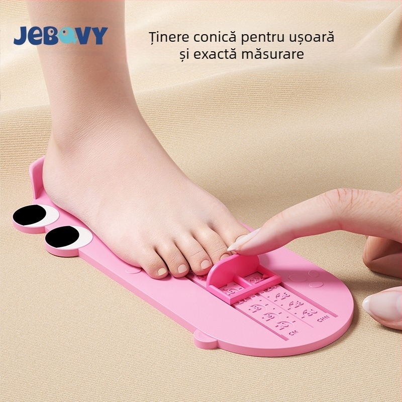 Instrument de măsurare a lungimii piciorului pentru bebeluși și copii — din plastic, măsoară lungimea piciorului și lungimea interioară a încălțămintei, pentru uz casnic, 1–12 ani