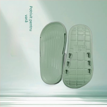 Sandale EVA cu talpă antiderapantă în model ondulat, unisex, pentru toate sezoanele, personalizabile, stil pentru deplasări elegante