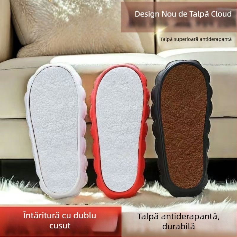 Papuci cu talpă de nor, din bumbac țesut manual, EVA, primăvară, elegante pentru deplasări