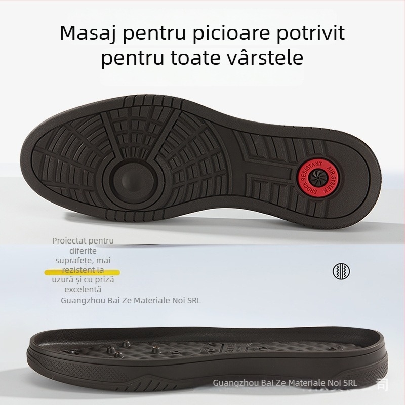 Tălpi pentru pantofi din cauciuc, pentru patru anotimpuri, masaj, antiderapante și talpă groasă