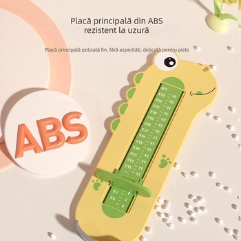 Dispozitiv de măsurare a talpii bebelușului pentru uz casnic, ABS plastic; brand Tong can; măsoară lungimea interioară a încălțămintei și lungimea piciorului pentru 1–6 ani