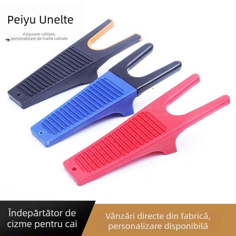Peiyu Îndepărtător de botine pentru călărie — instrument din PP+TPE, dispozitiv protector pentru încălțăminte, pachet 50