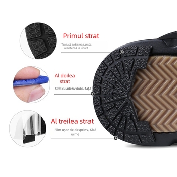 Set de etichete pentru talpa pantofilor baschet, model 018, antiderapante, autoadezive, rezistente la uzură, din cauciuc