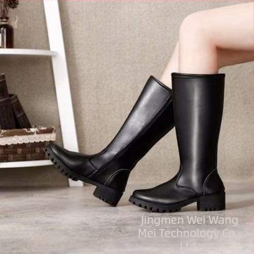 Botă cosplay până la genunchi pentru bărbați, partea superioară din piele sintetică, căptușeală microfibră, talpă din cauciuc