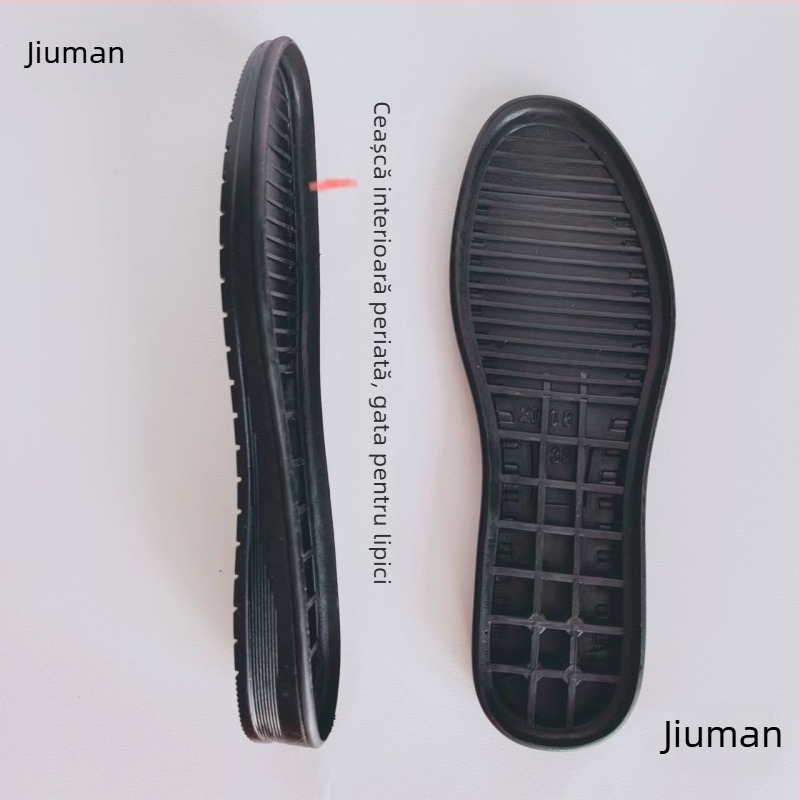 Set de reparații pentru pantofi de cauciuc pentru femei, cu materiale antiderapante lucrate manual, talpă plată casual, accesorii durabile