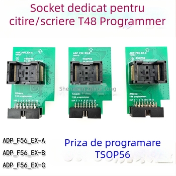 TSOP56 adaptor pentru conversie ADP_F56_EX-A/B/C pentru programatorul T48 — test burn-in, citire scriere