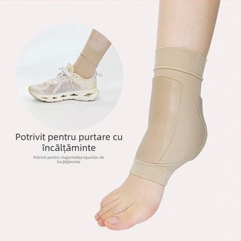 Șosetă de gleznă cu călcâi gel, design SEBS în formă de dovleac, protecție hidratantă împotriva crăpării pentru alergare; materiale: SEBS, nylon, spandex, Oak Silk