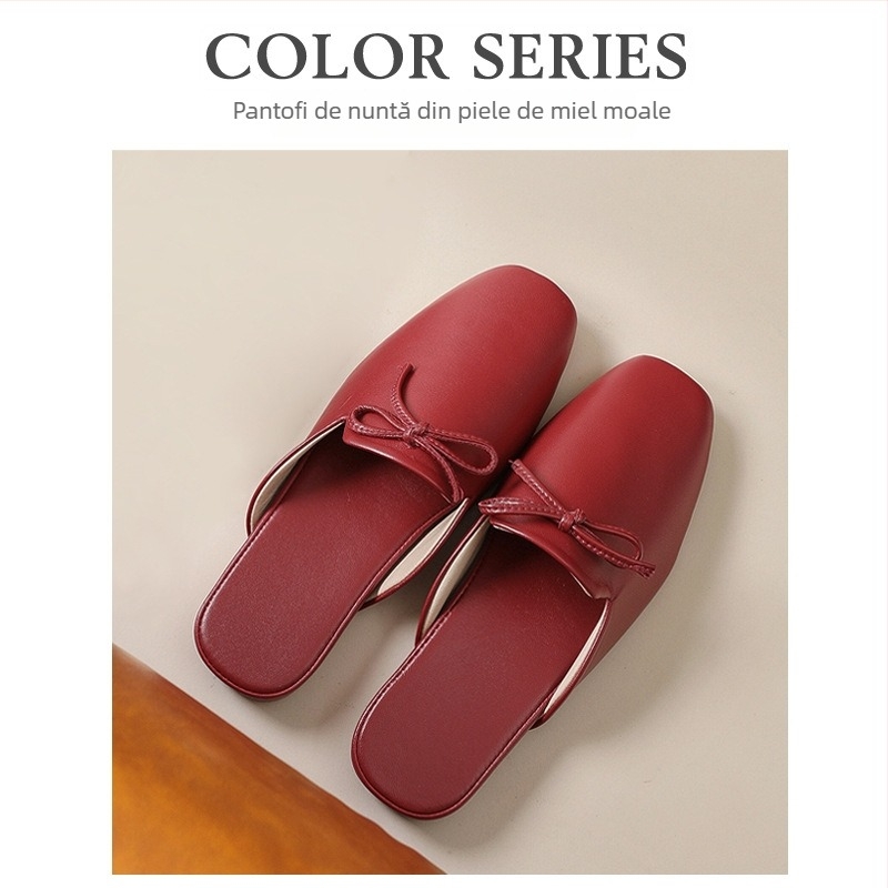 Papuci de interior pentru cuplu - unisex, partea superioară din țesătură, talpă din tendon de vițel, antiderapante, rezistente la uzură, confort la purtare