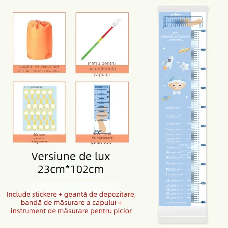 Covoraș de măsurare a înălțimii și greutății bebelușilor pentru sugari și copii