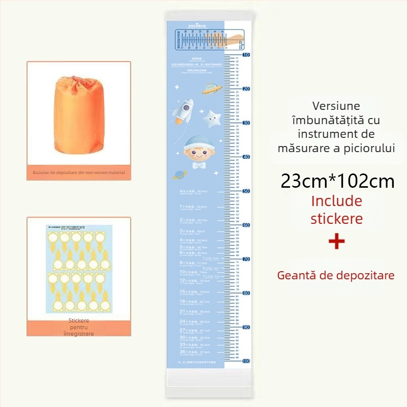 Covoraș de măsurare a înălțimii și greutății bebelușilor pentru sugari și copii