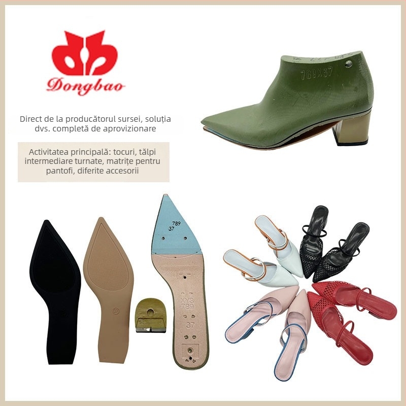 Formă semi-finisă pentru papuci, talpă exterioară TPU, călcâi acoperit cu țesătură, talpă intermediară PP, Cod produs Xys789, Stil: rafinat și pentru oraș