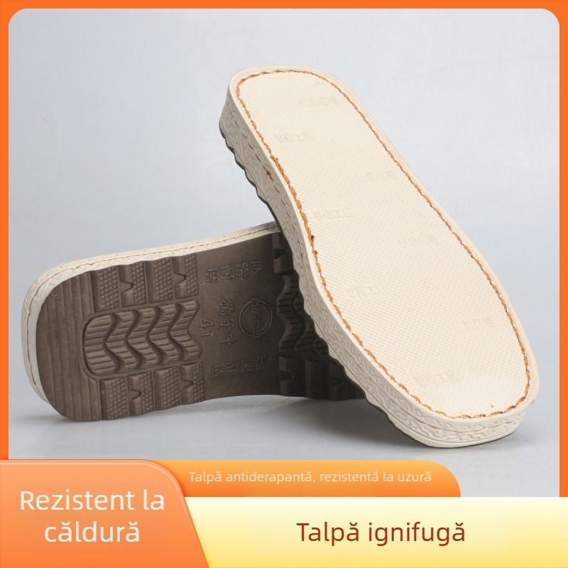 Papuci de interior din cauciuc Conium cow pentru iarnă, primăvară și toamnă — stil pentru naveta zilnică