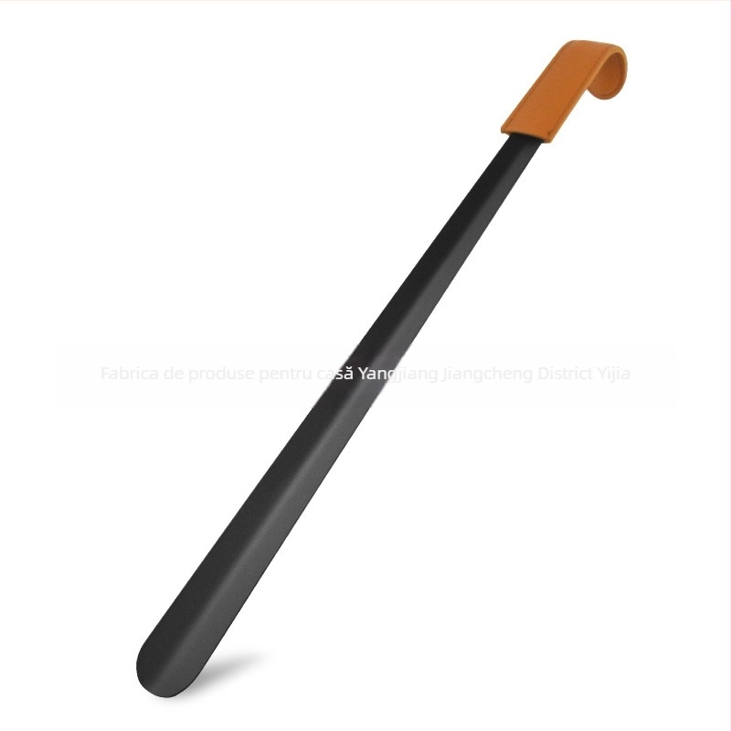 Shoehorn cu mâner curbat, finisaj spray, husă din piele, Junyiking