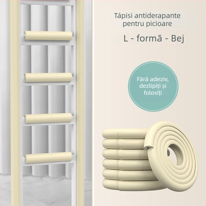 Covorașe de scară pentru cămin cu plăci antiaderare pentru trepte, burete spumă pentru scări și balustrade — Friendly, nbr, dormitor, stil modern simplu