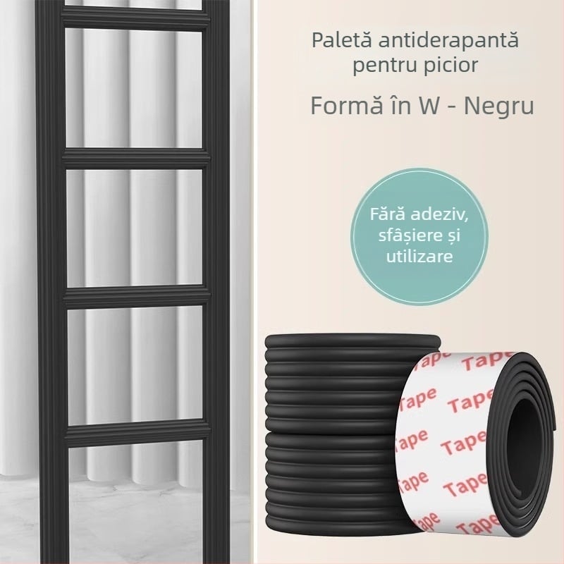Covorașe de scară pentru cămin cu plăci antiaderare pentru trepte, burete spumă pentru scări și balustrade — Friendly, nbr, dormitor, stil modern simplu