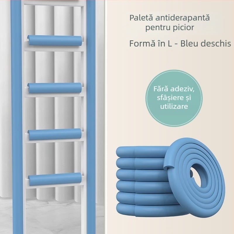 Covorașe de scară pentru cămin cu plăci antiaderare pentru trepte, burete spumă pentru scări și balustrade — Friendly, nbr, dormitor, stil modern simplu