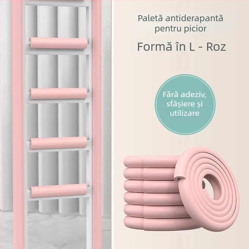 Covorașe de scară pentru cămin cu plăci antiaderare pentru trepte, burete spumă pentru scări și balustrade — Friendly, nbr, dormitor, stil modern simplu