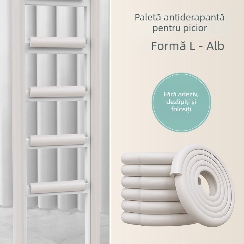 Covorașe de scară pentru cămin cu plăci antiaderare pentru trepte, burete spumă pentru scări și balustrade — Friendly, nbr, dormitor, stil modern simplu