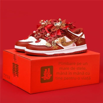 Pantofi de nuntă pentru cupluri, unisex, partea superioară din plasă, talpă din cauciuc