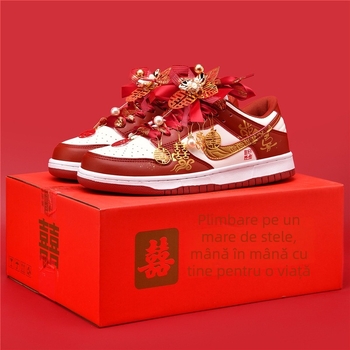 Pantofi de nuntă pentru cupluri, unisex, partea superioară din plasă, talpă din cauciuc