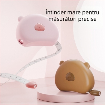Bandă metrică magnetică pentru uz casnic – scară dublă, grosime, portabilă; material ABS, model multifuncțional, interval de măsurare 150 cm, personalizată pentru măsurători feminine