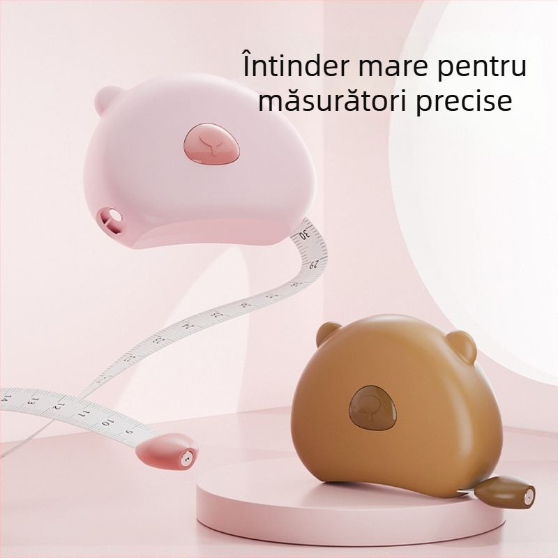 Bandă metrică magnetică pentru uz casnic – scară dublă, grosime, portabilă; material ABS, model multifuncțional, interval de măsurare 150 cm, personalizată pentru măsurători feminine