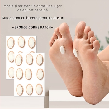 Patch oval din spumă pentru călcâi și talpă, anti frecare pentru bășici și calus, potrivit pentru pantofi cu toc înalt, Hxb-168