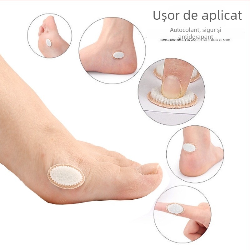 Patch oval din spumă pentru călcâi și talpă, anti frecare pentru bășici și calus, potrivit pentru pantofi cu toc înalt, Hxb-168