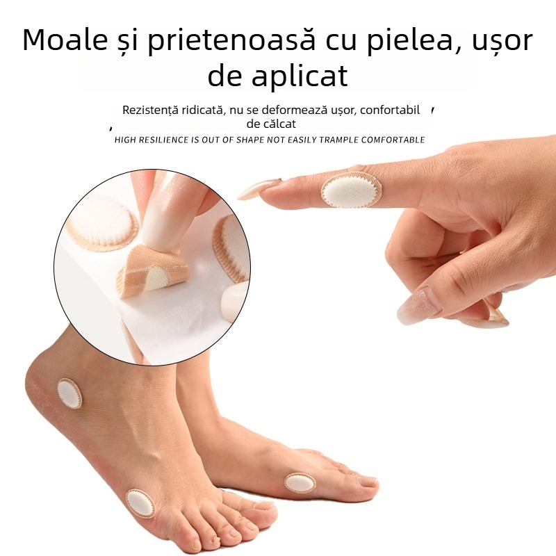 Patch oval din spumă pentru călcâi și talpă, anti frecare pentru bășici și calus, potrivit pentru pantofi cu toc înalt, Hxb-168