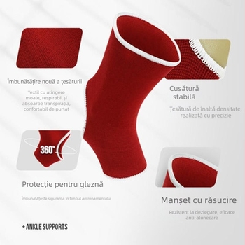 BN Brățară pentru gleznă pentru box și arte marțiale – Material poliester, Suport gleznă pentru antrenament, 100 buc.